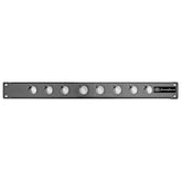 1U 8 Connector Component Panel for 19 inch Equipment and Server Racks